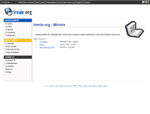 Tablet Screenshot of miroirs.ironie.org
